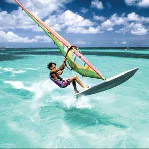 Windsurfing W We have a wide range of windsurfing equipment with sail sizes from 3m for youngsters and