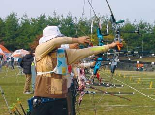 flexibility of the body comes to disappear and archers come to feel tension in the upper body.
