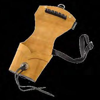 Durable suede glove with leather