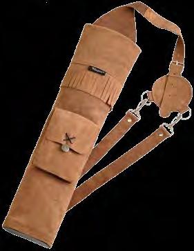 Adjustable leather Y-straps.