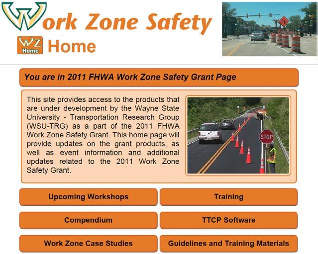 WORK ZONE SAFETY COMPENDIUM OF DOCUMENTS SEARCH ENGINE Compendium Access http://workzone.eng.