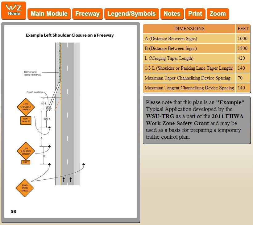 FREEWAY EXAMPLE Whenever an example plan is shown, a