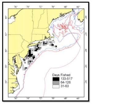 56 winter storms (Stevenson et al. 2004). Additionally, hydraulic clam dredges removed the structures caused by burrows, tubes, and shells on the seafloor.