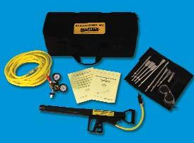 PAKHAMMER 90 KIT 22-550505 TECHNICAL DATA Length (without bit) 27.6 inches (702 mm) Width 7.5 inches (190 mm) Thickness 2.3 inches (57 mm) Weight (without bit) 11.3 lbs. (5.1 kg) Air Pressure Range 40-200 PSI (2.