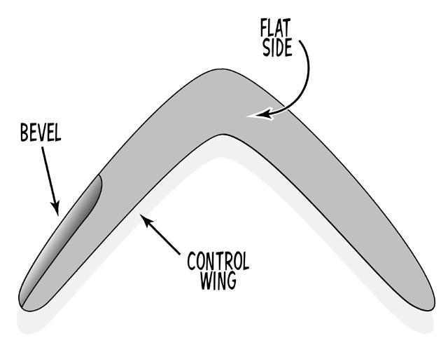 It is possible to make a boomerang that doesn t have one edge more rounded; some have a symmetrical, lens-shaped, cross section.