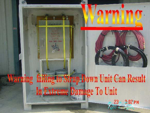 WARNING LABELED Warnings are posted on the shipping box to advise and