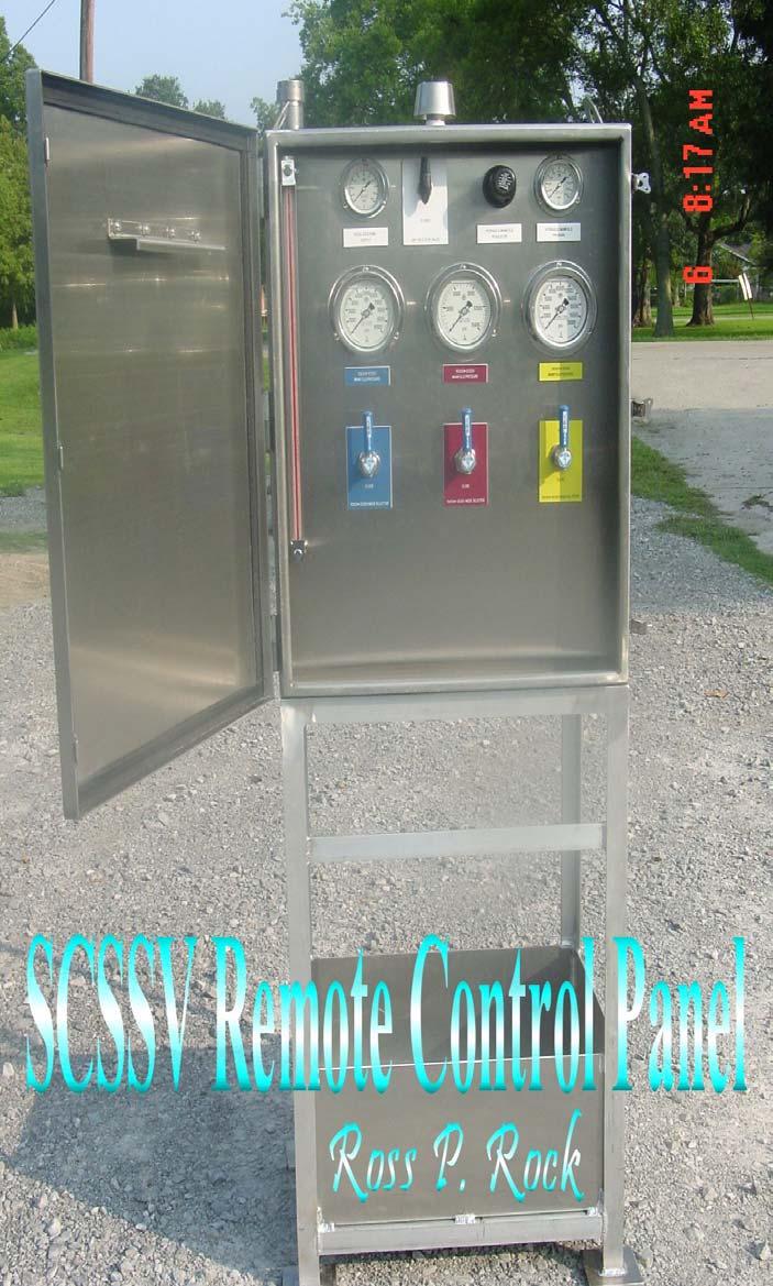 Kwik~Control SSV/SCSSV Remote Control Panel Provides control and real time data for operator of C/T, W/L, or Snubbing unit at operator s console ***SAFETY*** Uses environmentally friendly, Non-