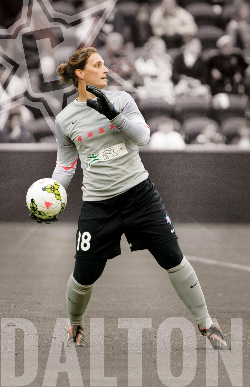 18Michele Dalton POSITION: GOALKEEPER HEIGHT: 5-7 BORN: NOVEMBER 5, 1988 HOMETOWN: MOUNT PROSPECT, IL COLLEGE: UNIVERSITY OF WISCONSIN PROFESSIONAL: 2015: Started in 12 games Goalkeeping leader in