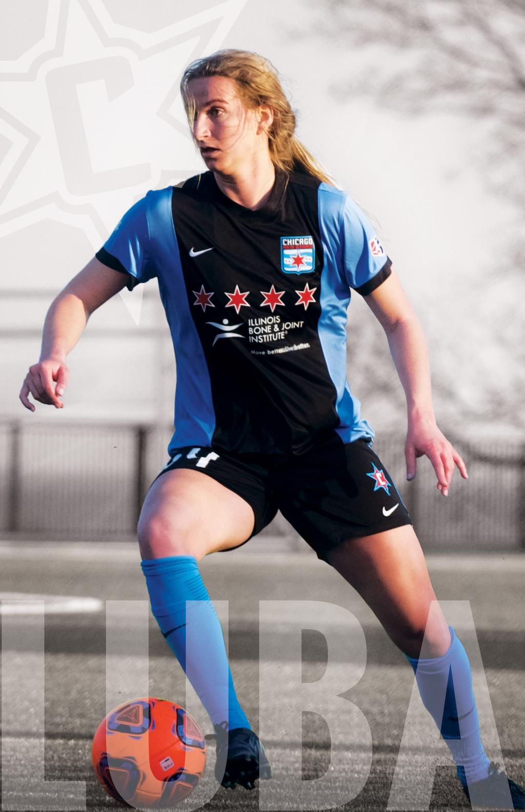 34Mary Luba POSITION: MIDFIELDER HEIGHT: 5-8 BORN: AUGUST 20, 1993 HOMETOWN: SHOREWOOD, WI COLLEGE: MARQUETTE UNIVERSITY INTERNATIONAL: 2014: Invited to U-23 USWNT summer training sessions.