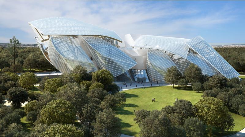 Louis Vuitton Foundation, Paris, Frank Gehry Architect, 12 Sails building, more then 100