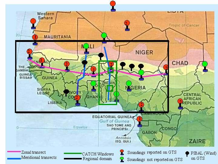 AMMA: Observation network in West Africa (key period, June-August 2006) Dakar Niamey