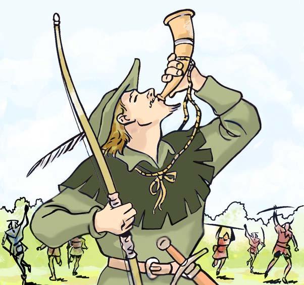 More than a hundred men made up Robin Hood s band of followers. They were all rough outlaws but had kind hearts. They were devoted to Robin Hood and his cause, and obeyed his every word.