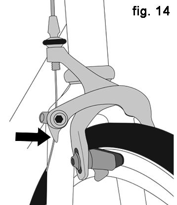 11) and linearpull brakes (fig. 12), are extremely powerful. Take extra care in becoming familiar with these brakes and exercise particular care when using them. 4.
