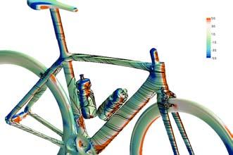 aerodynamics. The addition of down tube and seat tube water bottles impacts drag by creating additional pressure and disrupting the air flow on these tube surfaces (figure 8).