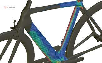 AerodyNAMIC performance Analysis of the frame tubes From the baseline frame, each iteration targeted areas that have the most impact on the overall bike drag.