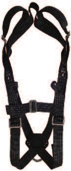 harness, back D-ring, front loops, 2 side D-rings, waist pad, bayonet buckles (2) 10180201 10180202 10180203 (1) (2) NEW MSA V-FORM Anti-Static This harness is designed to offer a perfect