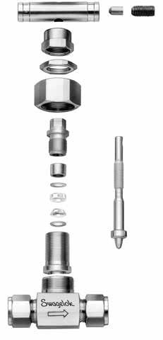 Swagelok Products Compliant with the Transportable Pressure Equipment Directive () 5 Cylinder Valves N Series Severe-Service Union-onnet Needle Valves Features Orifice size 4.0 mm (0.156 in.). Flow coefficient (C v ) 0.