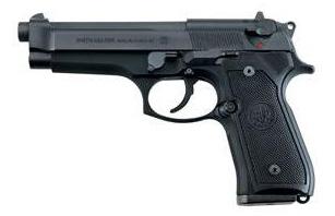 Beretta 92FS Type: Semiautomatic Pistol Barrel length: 4.9 Weight: 33.