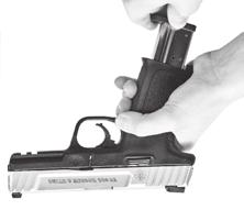 the slide fully rearward in order to extract any cartridge from the barrel chamber and clear it from the pistol.