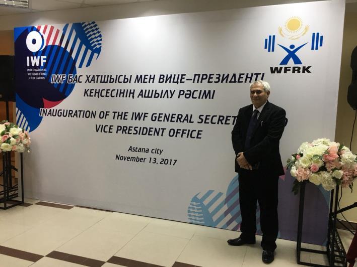 IWF GENERAL SECRETARY OFFICE OPENS IN ASTANA The IWF has officially opened its new General Secretary office in Astana, Kazakhstan. See pictures below.