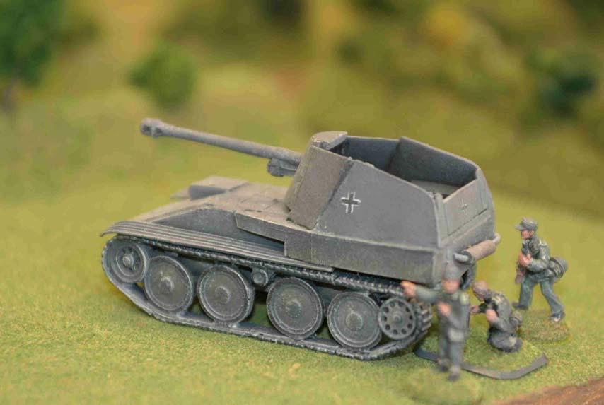 The Assault The Germans positioned their Marder so that it could provide support without placing it in jeopardy from the U.S. bazooka.