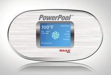 This easy to read panel allows you, with the tap of a finger to change the temperature, adjust lighting, set filter cycles, startup the swim jets or spa jets, and control the stereo.