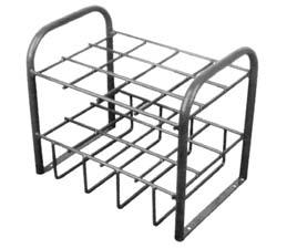 00 23-5 -22 Layered D & E type cylinder carts and racks designed for easy storing of full and empty cylinders in the same unit.