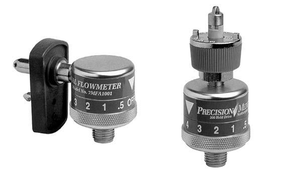 FIXED FLOW FLOWMETERS BY PRECISION MEDICAL (/2-5LPM) Position Increments (LPM) Off,.