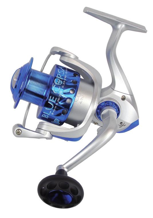 blue corsair A modern and aggressive design for a complete range of 5 reels, front and