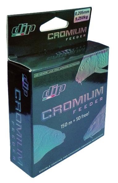 Cromium Feeder Chromium Pro Evo This dicroic monofilament featuring low Feeder fishing is becoming more and visibility in water was created specifi cally for the long conical spools of the last