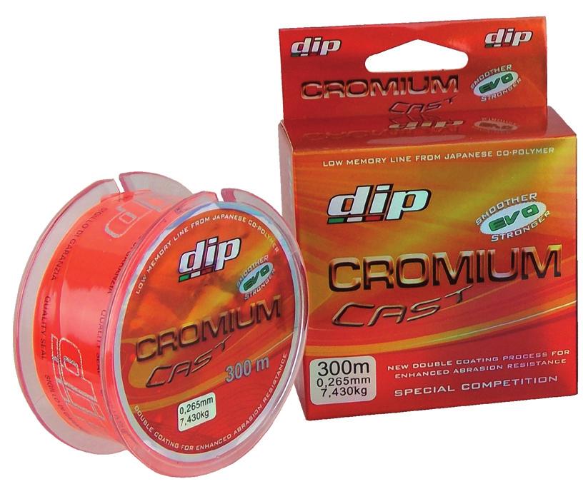 Chromium Cast Evo Blue/Orange A fantastic memory free line, featuring high visibility in air.