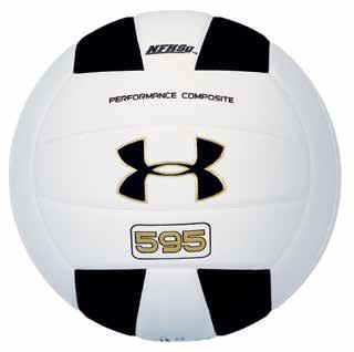21 UA 595 Volleyball UA TOUCHSKIN Technology Delivers Excellent Feel and a Soft Touch Performance Composite Cover 3-ply Cloth Layup