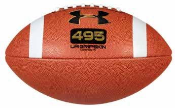5 UA 495 Football UA GRIPSKIN Technology Ensures Ultimate Tack and Grip Composite Cover Provides Optimal Grip Proprietary GRABTACK lace with Micro- Abrasion has 107% More Grip than Standard Lace;