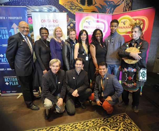29 In April 2014, TO2015 launched PANAMANIA, presented by CIBC, with a packed media event at El Catrin restaurant in the Distillery Historic District.