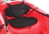 PS1247-1-00 Premium waterproof padded seat with anti-slip backing Multi-adjustment web strap system Easily