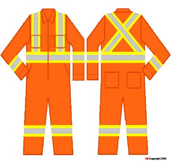 Personal Protective Equipment Class 3, Level 2: Coveralls are provided to workers who have to perform tasks in