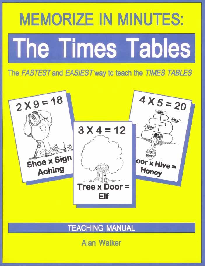 Memorize in Minutes The Times Tables By Alan Walker Illustrated