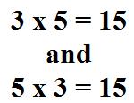 The commutative property is just a fancy way of saying it doesn t matter which number is first.