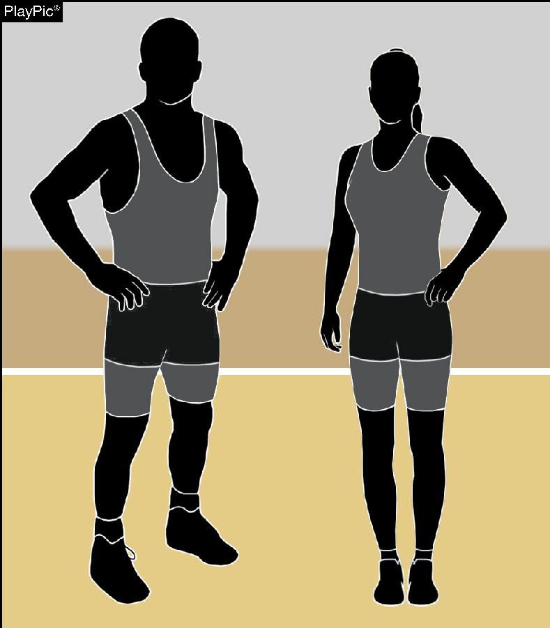 UNIFORMS Rule 4-1-1a-c school-issued Shorts designed for wrestling may be worn over the