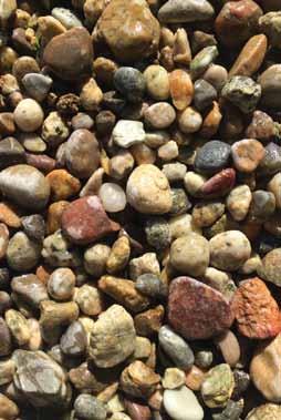 BAGGED ROCK Western Rio Dry wet Western Rio is a smooth oval shaped pebble that has a