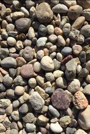 These pebbles are similar to Del Rio, however may not have as much brown or tan color.