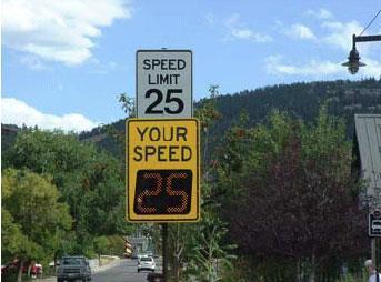 Non-Intrusive Devices -Pole Mounted Speed Display (PMSD) Sign Figure 3.