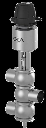 Mixproof Divert Valves 108 VARIVENT Type Y Double-seat Valve Technical data of the standard version Material in contact with the product 1.4404 / AISI 316 L Material not in contact with the product 1.