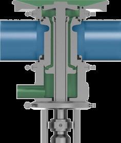 Tank Bottom Valves 114 Overview Single-seat and Double-seat Bottom Valves Cleaning the leakage chamber Lifting actuator (type T_RC, T_RL) Double-seat bottom valves type T_RC are equipped with a
