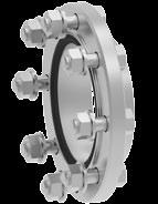 vertical port. If a complete connection is ordered on a housing port, the groove flange is welded onto the housing.