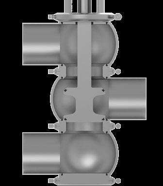 Recommended flow direction To avoid water hammers when closing one path while the product is flowing, single-seat divert valves should be switched against the flow direction of the product if