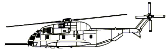 US NAVY MH-53J Pave Low III Reference: Sikorsky CH-53E Operation Manual Airspeed: Maximum 170 knots Cruise 150 knots Crew: (6) Two officers (pilots); four enlisted (two flight engineers, two aerial
