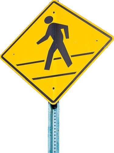 Safe pedestrian facilities provide people a designated place to walk between destinations that is separated from vehicle traffic. The most common pedestrian facility is a sidewalk.