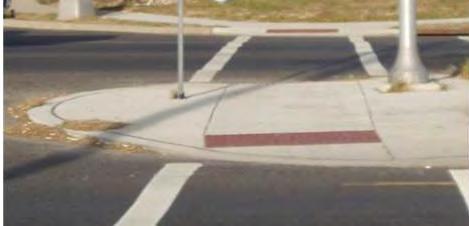 This intersection has received recent improvements, including ADAaccessible ramps, painted crosswalks and pedestrian countdown signal heads.