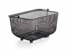 Spacious and stable design utilising the BasSolid carrier-system and pre-mounted lock with comfortable Soft Grip basket handle Suitable